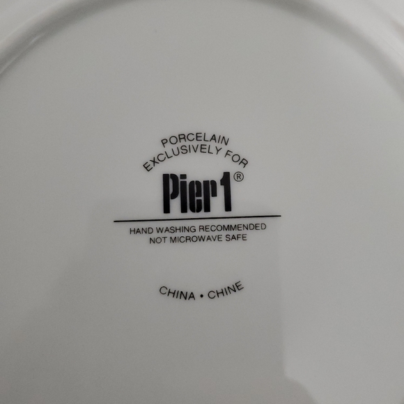 Pier 1 Martini Glass Salad appetizer plates set of 4 - Picture 5 of 5